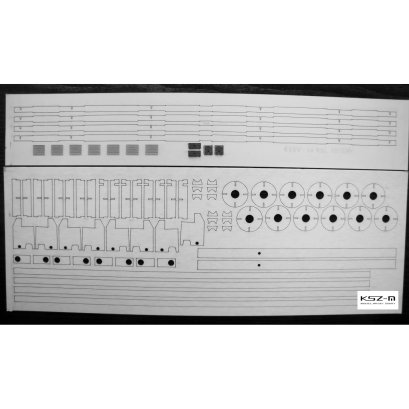 Wagon ZASTAL 418V - szkielet, tabliczki wycięte laserowo - Modelik 16/16