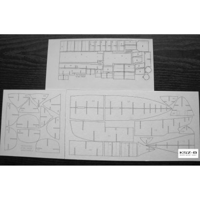 HMCS Wetaskiwin - szkielet wycięty laserem - Modelik 12/03