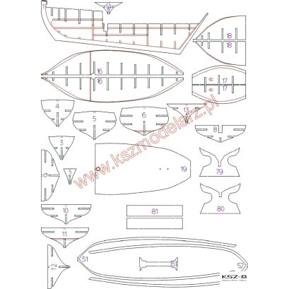 Galway Hooker - szkielet wycięty laserem - WAK 1/2025