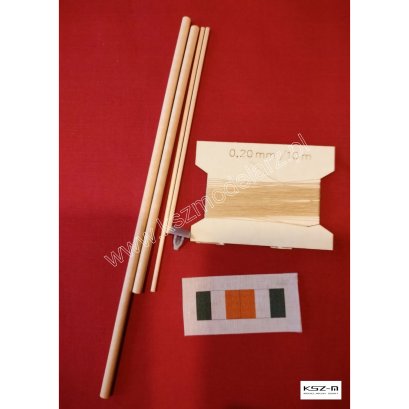 Galway Hooker - żagle, maszty, flaga, nici - WAK 1/2025