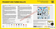 Peugeot 205 Turbo Rally + farby + klej - Heller 56189