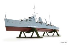 HMS Ajax - krążownik brytyjski - Airfix A03204V