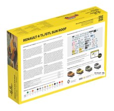 Renault 4 TL/GTL Sun Roof + farby + klej - Heller 58704