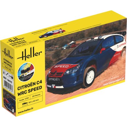 Citroen C4 WRC SPEED + farby + klej - Heller 56117