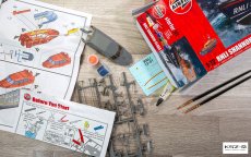 RNLI Shannon Class Lifeboat + farby, klej, pędzelki - Airfix A55015