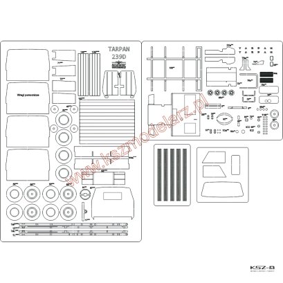 Tarpan 239D - szkielet, detale wycięte laserem - Answer 504