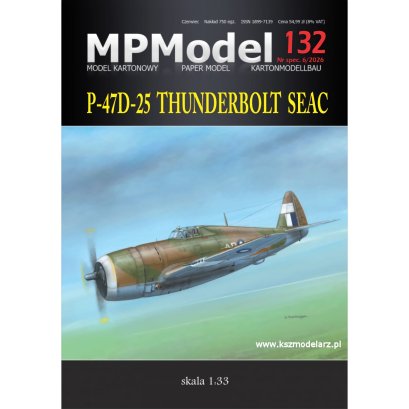 P-47D-22 Thunderbolt SEAC - samolot myśliwski - MPModel 132