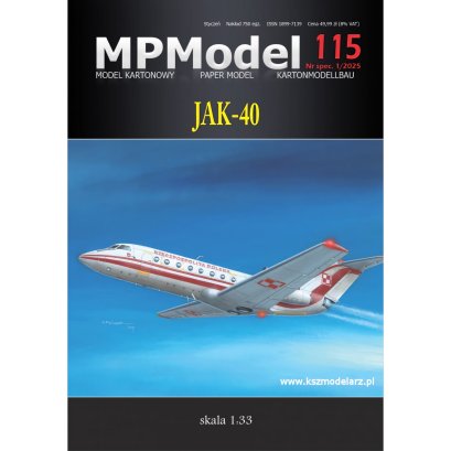 JAK-40 36 SPLT - samolot pasażerski - MPModel 115
