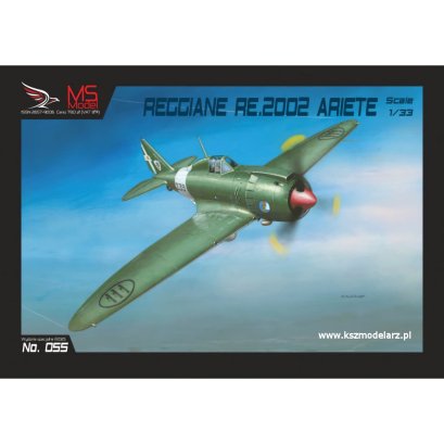 Reggiane Re.2002 Ariete - włoski samolot myśliwski - MS Model 055