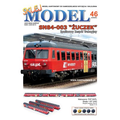 SN84-003 "Żuczek" - pociąg osobowy SKPL - Sklej Model 46