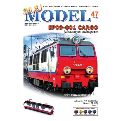 EP09-001 PKP Cargo SA lokomotywa elektryczna - Sklej Model 47