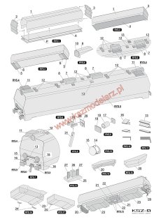 EP09-001 PKP Cargo SA lokomotywa elektryczna - Sklej Model 47