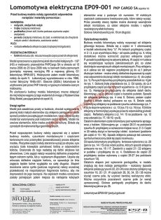 EP09-001 PKP Cargo SA lokomotywa elektryczna - Sklej Model 47