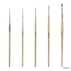 6 farb + 5 pędzli Escoda - Ultimate miniature Set Paints & Brushes - VALLEJO 72206