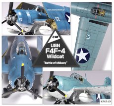 F4F-4 Wildcat Battle of Midway - Academy 12355
