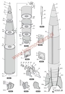 Niemiecka rakieta V-2 - Sklej Model 11