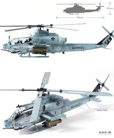 USMC AH-1Z Shark Mouth - Academy 12127