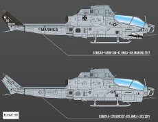 USMC AH-1Z Shark Mouth - Academy 12127