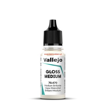 Vallejo 70470 Gloss Medium medium nabłyszczające 18 ml