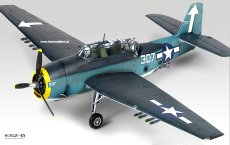 TBM-3 Avenger "USS Bunker Hill" - Academy 12285