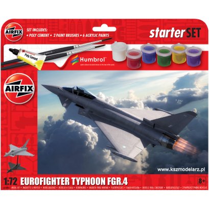 Eurofighter Typhoon FGR.4 + farby + pędzelek + klej - Airfix A55016