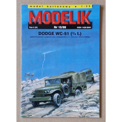DODGE WC-51 wojskowy samochód terenowy - Modelik 15/98