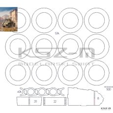 Panzerspahwagen AB 43 203(i) [AutoBlinda 43] - szkielet - WAK 249