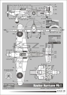 Hawker Hurricane Mk.I - Kartonowa Kolekcja 204
