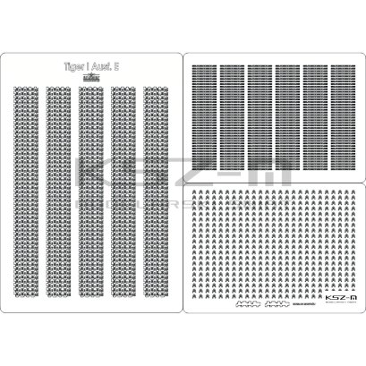 Tiger I Ausf. E - gąsienice wicinane laserowo - Angraf 177