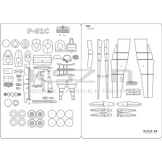 P-51C Mustang - szkielet,...