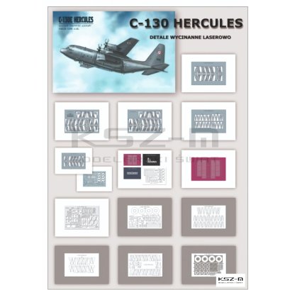 C-130E Hercules - detale wycinany laserowo - Angraf 300