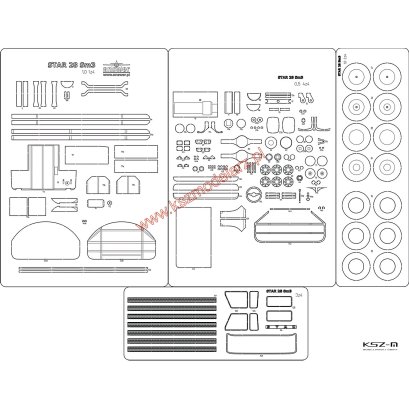 STAR 28 SM-3 - szkielet, detale, siatki, bieżniki - Answer 598