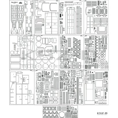 Parowóz Pm36-2 Piękna Helena - szkielet, wiązary, detale - Angraf 284