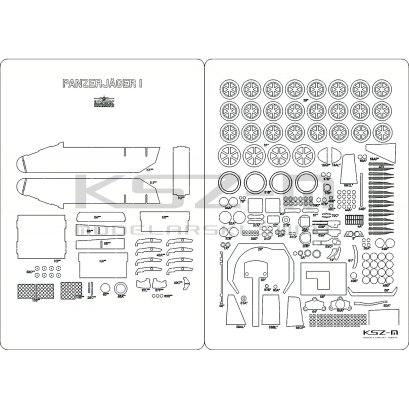 Panzerjager I - szkielet, detale - Answer 525