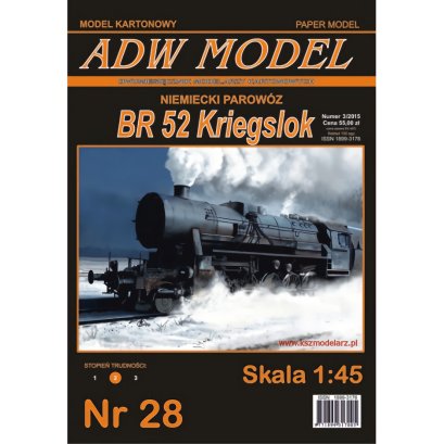 Parowóz BR 52 Kriegslok - ADW Model 28