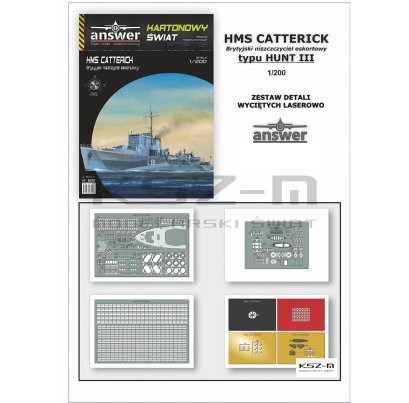 HMS Catterick - detale wycinane laserowo - Answer 602