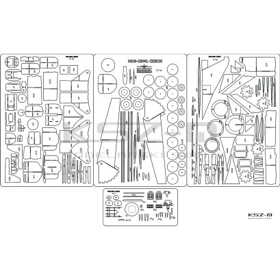 MiG-23MLD - szkielet wycięty laserowo - MS Model 062