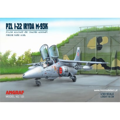 PZL I-22 Iryda M-93K – samolot szkolno-bojowy – 1:33 – Angraf 121