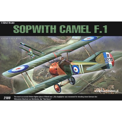 Sopwith Camel F.1 - 1:32 - Academy 12109