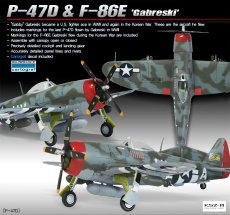 P-47D & F-86E Gabreski - dwa samoloty - Academy 12530