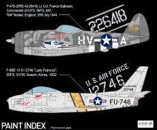 P-47D & F-86E Gabreski - dwa samoloty - Academy 12530