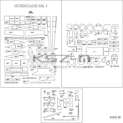 Hurricane Mk.I - szkielet wycinany laserowo - Answer 12/2018
