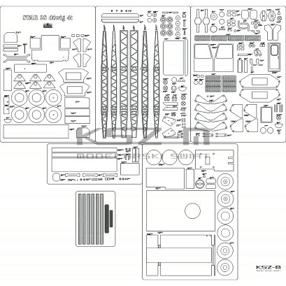 Dźwig Star 28 4t - szkielet, detale wycinane laserowo - Answer 522