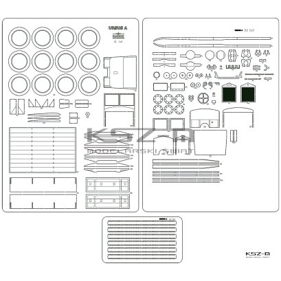 URSUS A - szkielet, detale, bieżniki wycinane laserowo - Answer 612