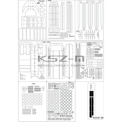 Transporter PTG K-61 - szkielet, detale wycinane laserowo - Answer 613