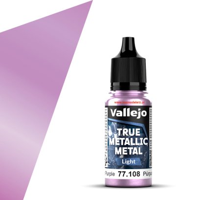 Vallejo 77108 – Amethyst Purple (Light) True Metallic Metal – farba metaliczna 18 ml