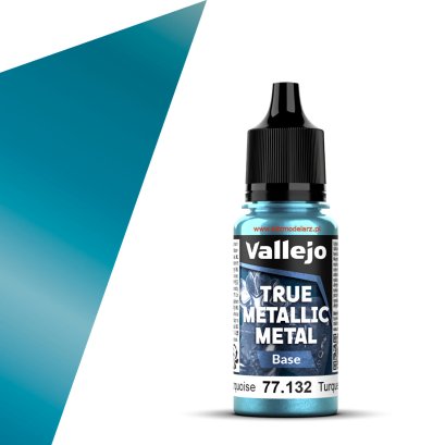 Vallejo 77132 - Hydra Turquoise (Base) True Metallic Metal – farba metaliczna 18 ml