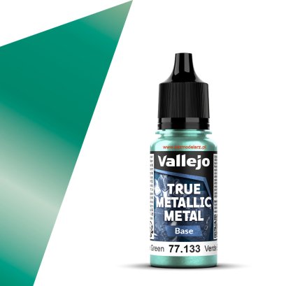 Vallejo 77133 - Beetle Green (Base) True Metallic Metal – farba metaliczna 18 ml