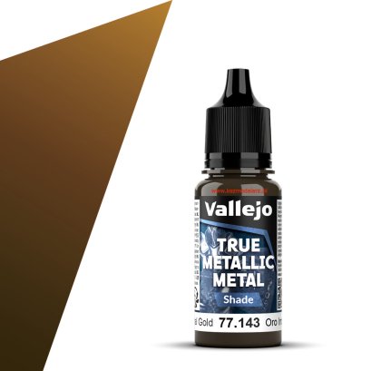 Vallejo 77143 – Imperial Gold (Shade) True Metallic Metal – farba metaliczna 18 ml