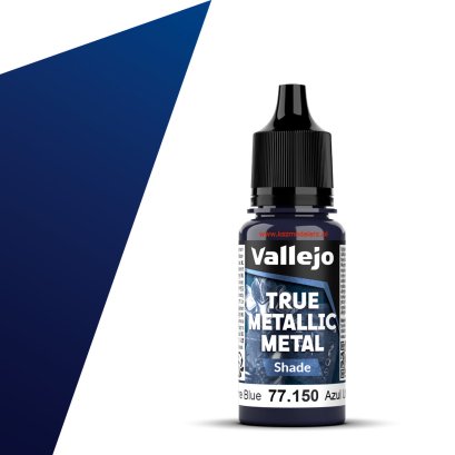 Vallejo 77150 - Ultramarine Blue (Shade) True Metallic Metal – farba metaliczna 18 ml